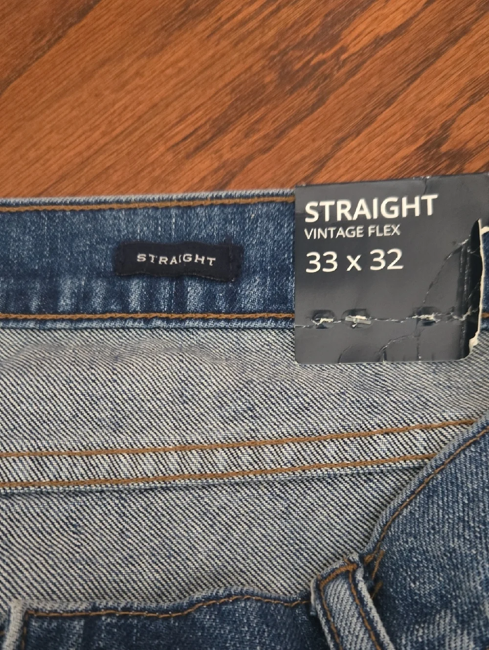J. Crew Men's Vintage Flex Medium Blue Straight Jeans 33X32 NWT